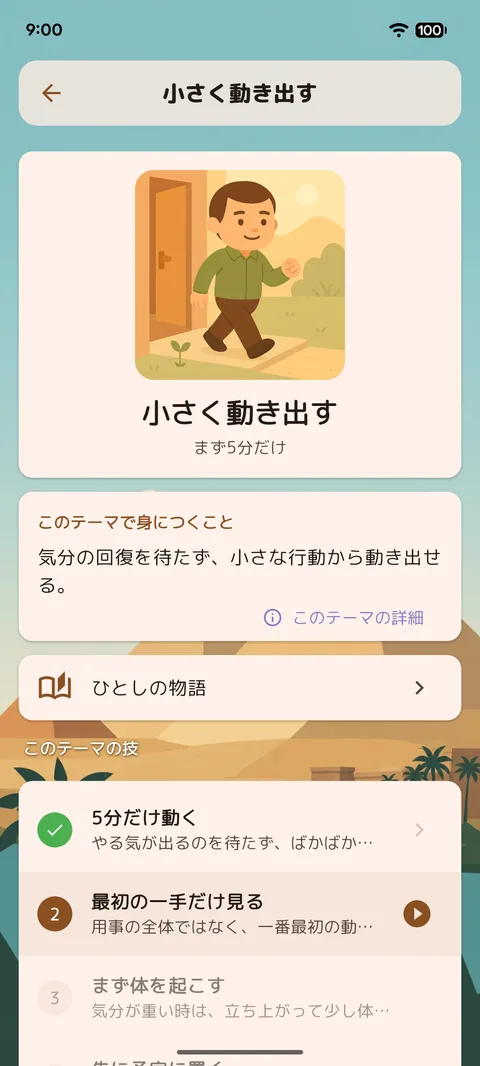 テーマのロードマップ画面
